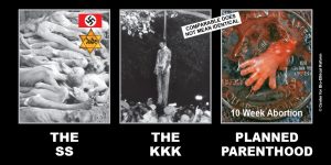 GAP Sign - "The SS - The KKK - Planned Parenthood"